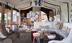 Lounge at Singita Mara River Tented Camp