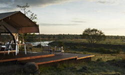 Outside the Tent at Singita Mara River Tented Camp