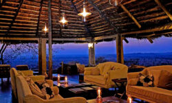 Lounge at sunset mid-light at Serengeti Pioneer Camp