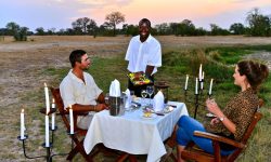 Bush dining - Hwange national park